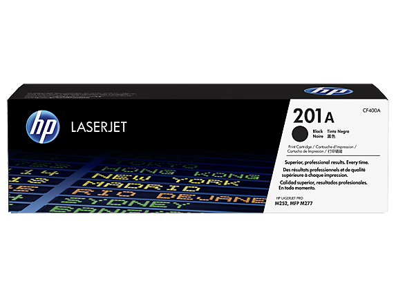 HP 201A Black Original LaserJet Toner Cartridge (~1,500 pages) (CF400A) EL